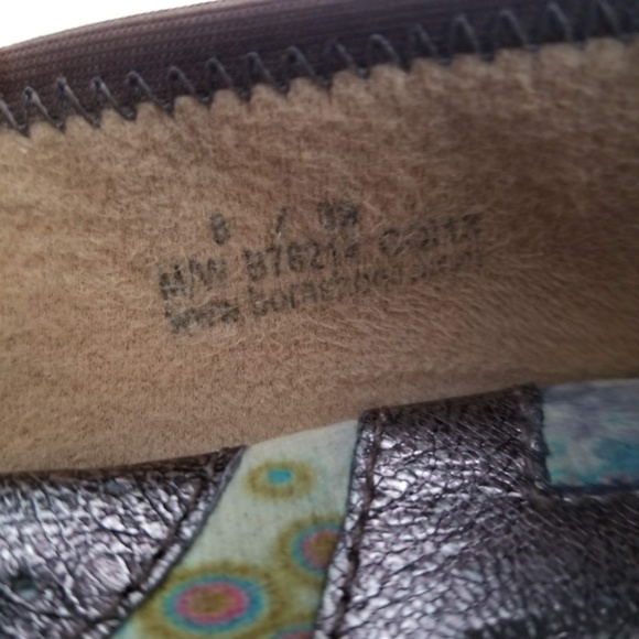 BORN Julainne Ballet Flats Metallic Leather Shoes - Picture 12 of 12